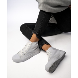 Zapatillas de deporte clásico de mujeres blancas blanco 2