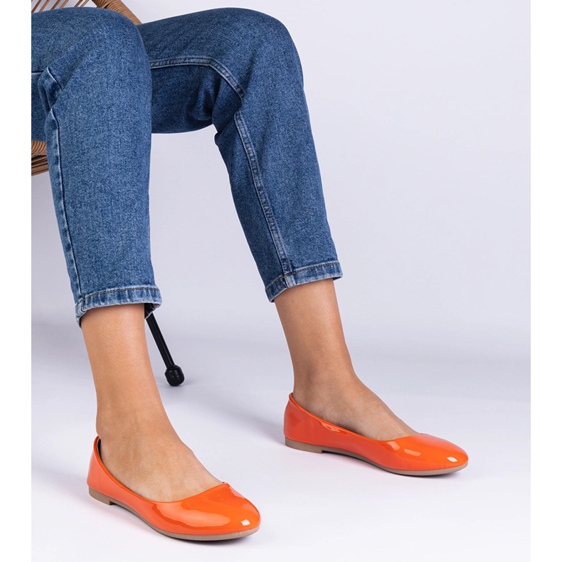 Bailarinas de barnizados naranja 1