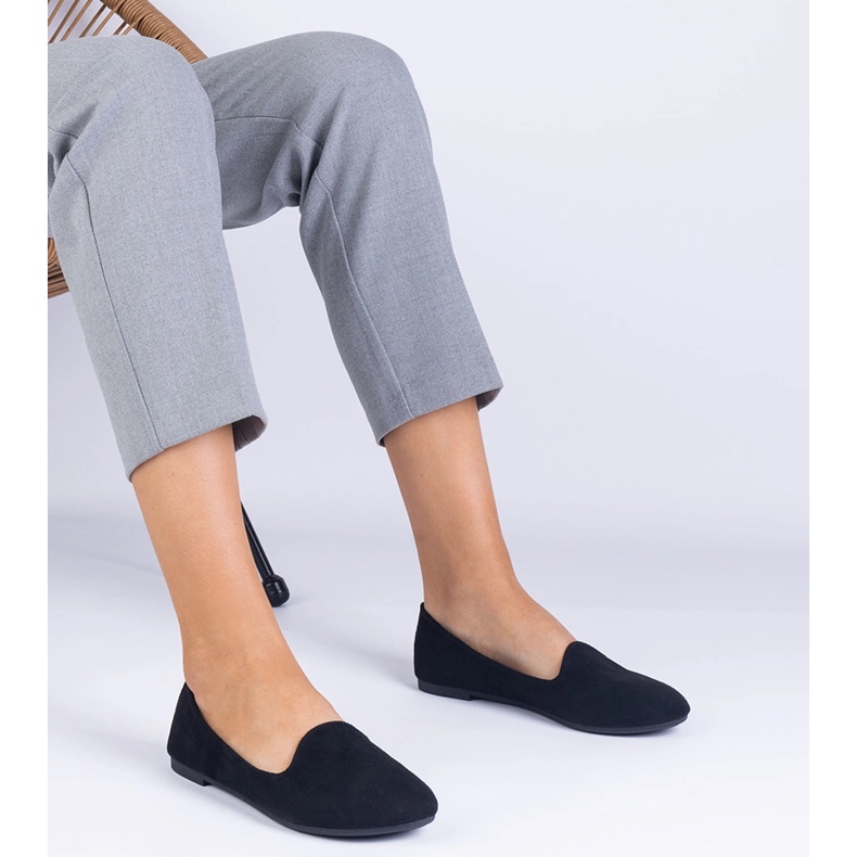 Ballerinas clásicas negras de Ekozamsz negro 1 Ballerinas clásicas negras de Ekozamsz negro 1