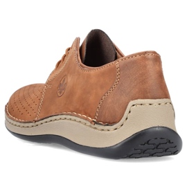 Zapatos de cuero calado Rieker M RKR528 marrón 17