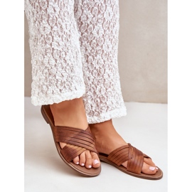 Lewski Shoes Zapatos lewski de cuero para mujeres 3682 camello marrón 6