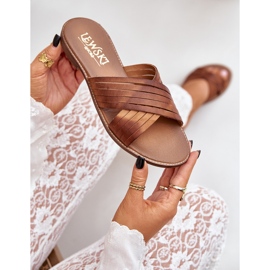 Lewski Shoes Zapatos lewski de cuero para mujeres 3682 camello marrón 8