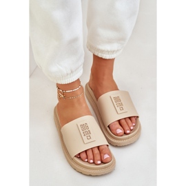Zapatillas para mujeres Big Star LL274A210 Beige 2