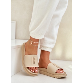 Zapatillas para mujeres Big Star LL274A210 Beige 4