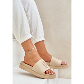 Zapatillas para mujeres Big Star LL274A210 Beige 7