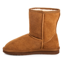 Coco Perla Botas de nieve de piel para mujer marrón multicolor 2