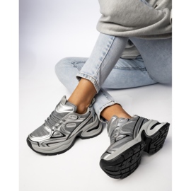 Zapatillas de deporte deportivo femenino gris-silver 4
