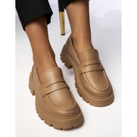 Mujer a través de mocasines de Giulia Kaki marrón 5