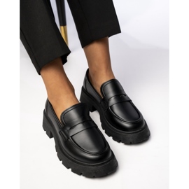 Mujeres a través de Giulia Nero Loafers negro 2