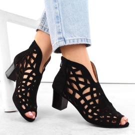 M.Daszyński W SAN32A botines de ante negro 5