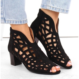M.Daszyński W SAN32A botines de ante negro 6