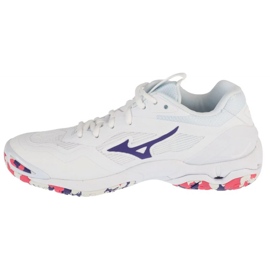 Mizuno Wave Stealth 6 X1GB243020 Zapatos blancos 1 Mizuno Wave Stealth 6 X1GB243020 Zapatos blancos 1