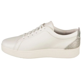 Zapatos FitFlop Rally Crystal Sneakers HY8-610 con circones blanco 1