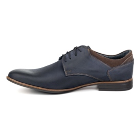 Zapatos Olivier 263gt, cuero formal azul marino 1