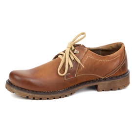 Zapatos de cuero para hombres olivier 312gt marrón 1