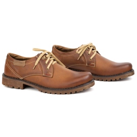 Zapatos de cuero para hombres olivier 312gt marrón 2