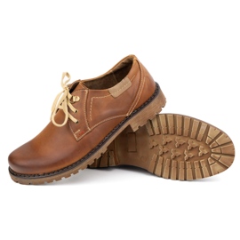 Zapatos de cuero para hombres olivier 312gt marrón 3