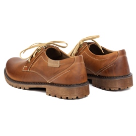 Zapatos de cuero para hombres olivier 312gt marrón 4