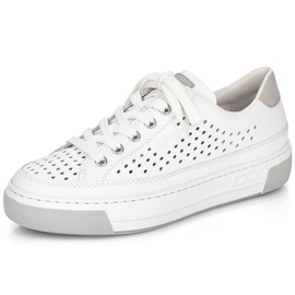 Zapatos Rieker W RKR642 piel calada blanca blanco 9