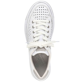 Zapatos Rieker W RKR642 piel calada blanca blanco 11
