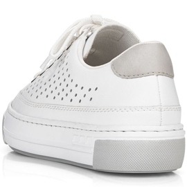 Zapatos Rieker W RKR642 piel calada blanca blanco 14