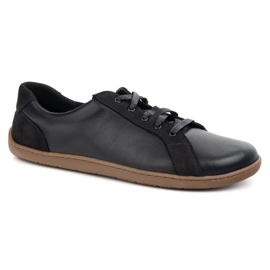 WASAK Wauk de cuero minimalista descalzo 0743W Negro 3