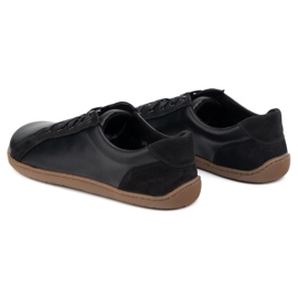 WASAK Wauk de cuero minimalista descalzo 0743W Negro 6