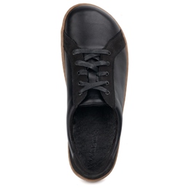 WASAK Wauk de cuero minimalista descalzo 0743W Negro 7
