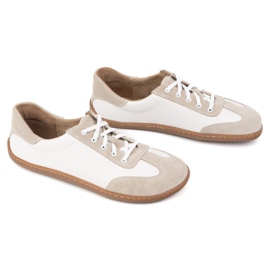 WASAK Zapatos descalzos wlak de cuero minimalista 0744W blanco 2