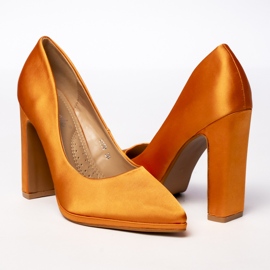 Bombas para mujeres de color naranja Lavana 3