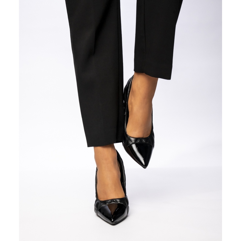 Bombas negras Veronique de mujeres negro 1