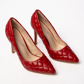 Tacones altos rojos lumor de mujeres 4
