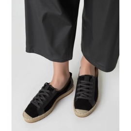 Femenina de encaje de alparto noir negro 2