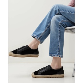 Femenina de encaje de alparto noir negro 5