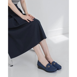 Mirena mocasines azul de las mujeres 1