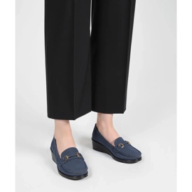 Mirena mocasines azul de las mujeres 2
