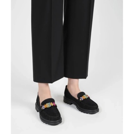 Mocasines negros de Ornell de mujeres 1
