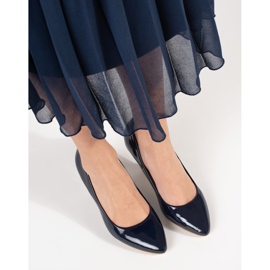 Tacones lacados azul marino 2