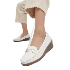 Mocasines blancos de velora de mujeres 2 Mocasines blancos de velora de mujeres 2