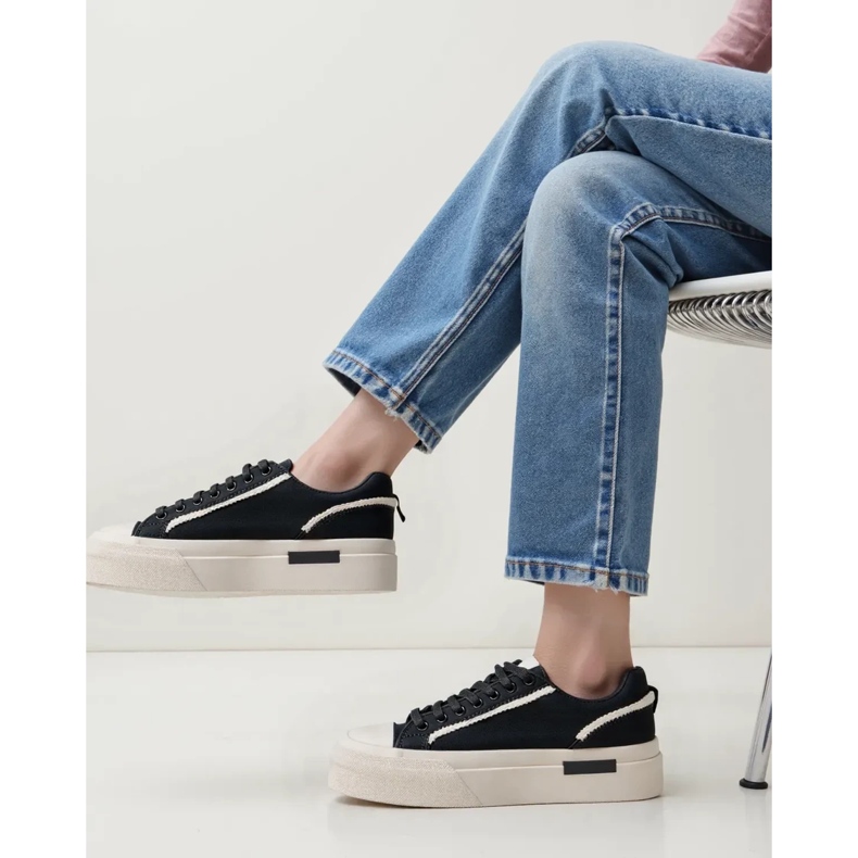 Zapatillas de deporte para mujeres lunor negro 1