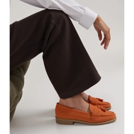 Mocasines naranja de mujeres 1