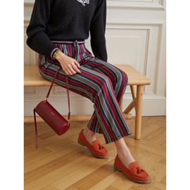 Mocasines naranja de mujeres 3