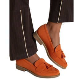 Mocasines naranja de mujeres 4