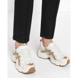 Zapatillas de deporte beige de las mujeres 3