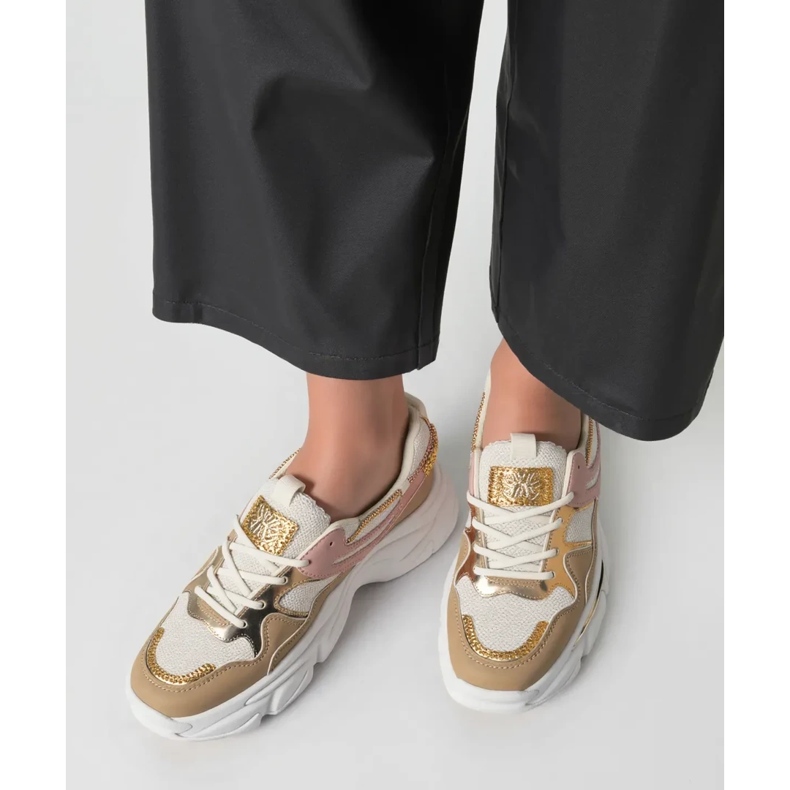 Zapatillas de deporte femeninas luna beige 1