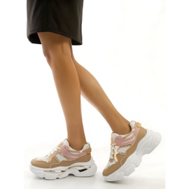 Zapatillas de deporte femeninas luna beige 2