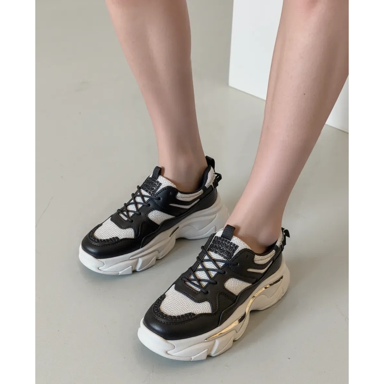 Zapatillas de deporte femeninas luna negra negro 1