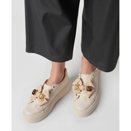 Zapatillas de deporte femenino beige 3