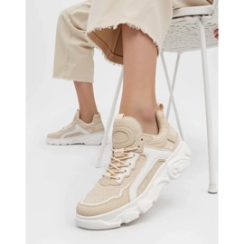 Zapatillas H&amp;D beige 2