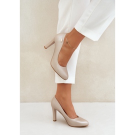 Bombas para mujeres en el Sergio Leone Nude Pearl Campbell Post beige 3